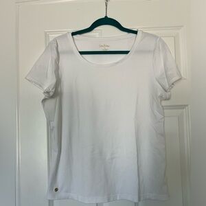 Lilly Pulitzer Halee t-shirt top size XL white